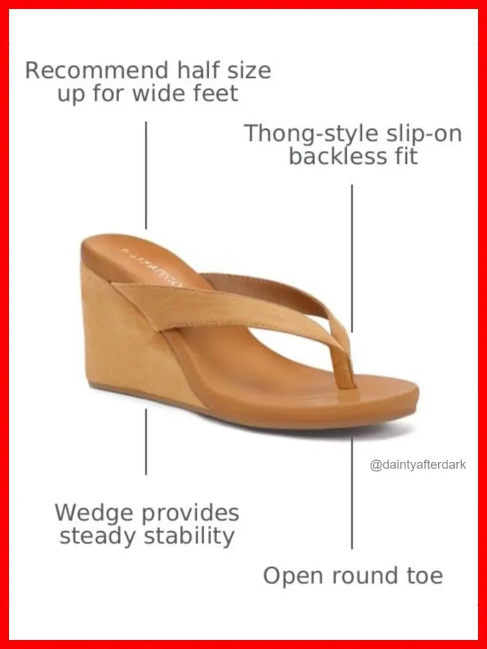 Women's Platform Wedge Heels Sandals Flip Flops Thong Slide Summer Shoes